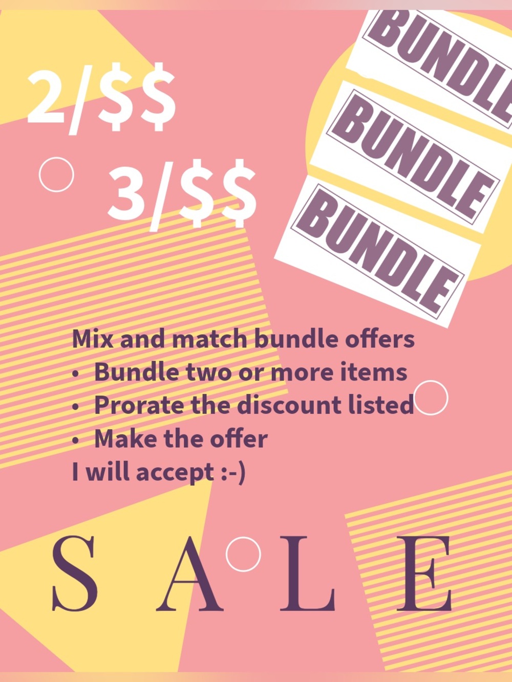 Bundle discounts-look for emojis